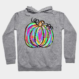 Colorful painted pumpkin Hoodie